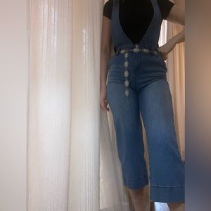 70s denim jumpsuit